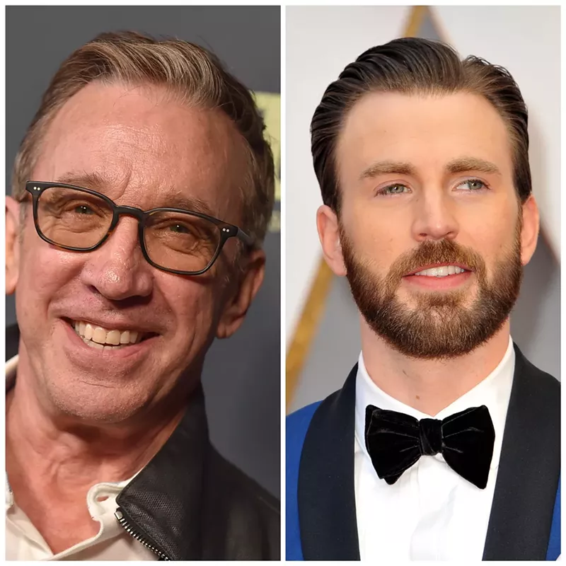 The battle of the Buzz is all the buzz on Twitter. (L-R) Tim Allen, Chris Evans. - (L-R) DFree / Shutterstock.com, Tinseltown / Shutterstock.com