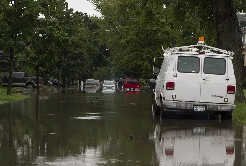 Flooding in Detroit. - Steve Neavling