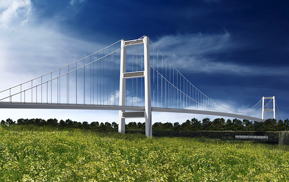 One conceptual image of the proposed Gordie How - COURTESY WINDOSR DETROIT BRIDGE AUTHORITY: CONCEPTUAL IMAGE ONLY