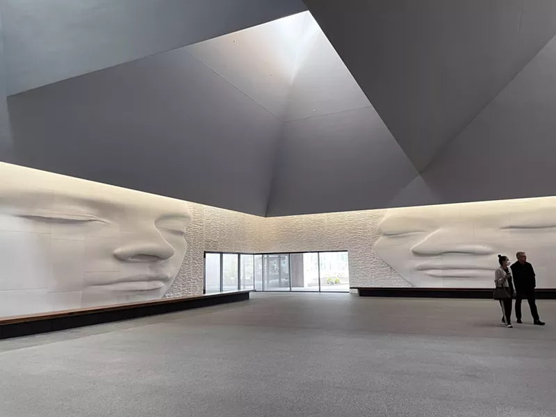 Jaume Plensa's 'Utopia' was specifically commissioned for the Frederik Meijer Gardens & Sculpture Park's new welcome center. - PHOTO BY LAURA MEDINA