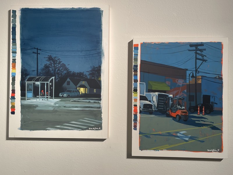 "Midnight at McNichols and Joseph Campau" and "Unloading at Russel Street" by Don Kilpatrick III. - RANDIAH CAMILLE GREEN