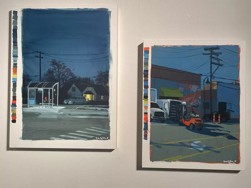 "Midnight at McNichols and Joseph Campau" and "Unloading at Russel Street" by Don Kilpatrick III. - Randiah Camille Green