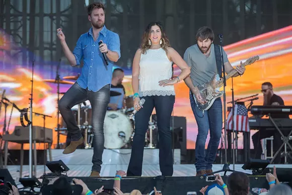 Lady Antebellum doing their thing. - Shutterstock