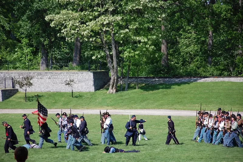 A Civil War battle reenactment at The Henry Ford's Greenfield Village in Dearborn. - Susan Montgomery / Shutterstock