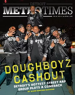 Doughboyz Cashout on the cover of Metro Times. - Kahn Santori Davison