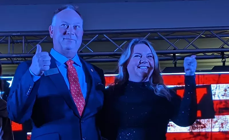 Michigan Rep. Matt Maddock and his wife Meshawn Maddock, co-chair of the Michigan GOP, were among the 16 fake electors. - BRIDGE MAGAZINE