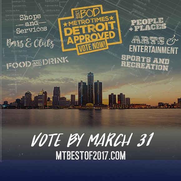 The 2017 Best of Detroit voting is now open