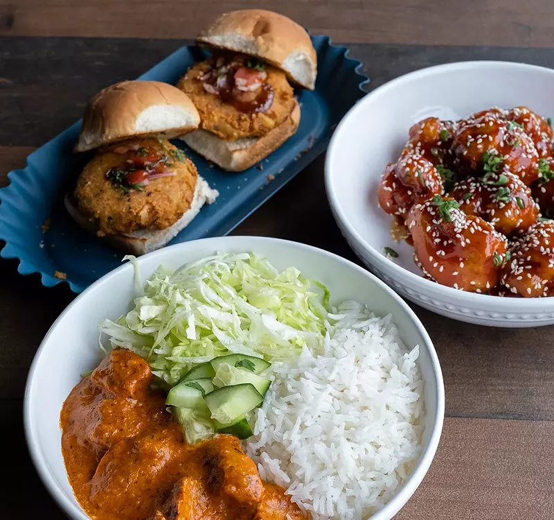 Dishes from Yeti Kitchen, a concept by chef Anjani Lama of Detroit Shipping Company’s Momo Cha. - Courtesy photo