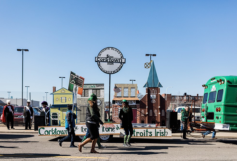 The oldest extant neighborhood in the city, Corktown was where many Irish immigrants coalesced in the 19th century, when they were the largest ethnic group settling in Detroit. - Michelle Gerard / Stock Detroit