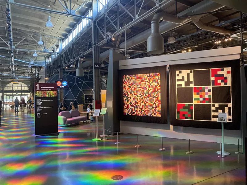 John Sims's Pi quilts are on display at San Francisco's Exploratorium, where he is artist in residence. - Courtesy photo