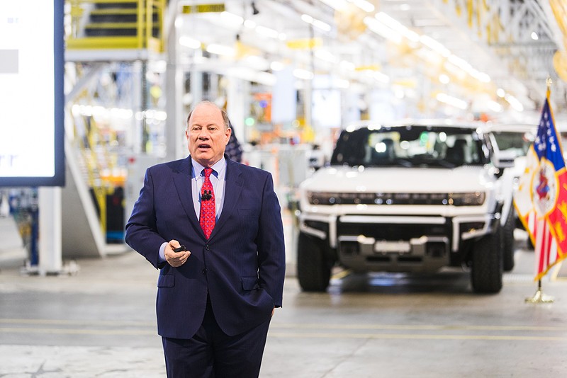 Mayor Mike Duggan touts new development at General Motors' Factory Zero during his 2022 State of the City address. - City of Detroit, Flickr