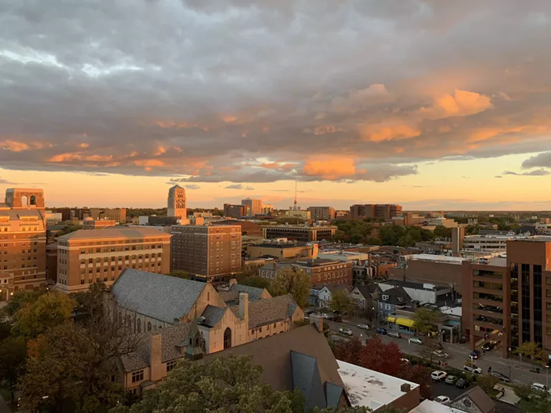 An Ann Arbor sunset. - JUWANGOAT, WIKIMEDIA CREATIVE COMMONS