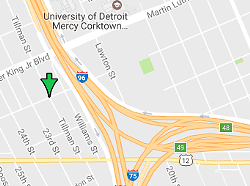 The location's of Wednesday night's shooting on Ash near Tillman street on the city's West Side.