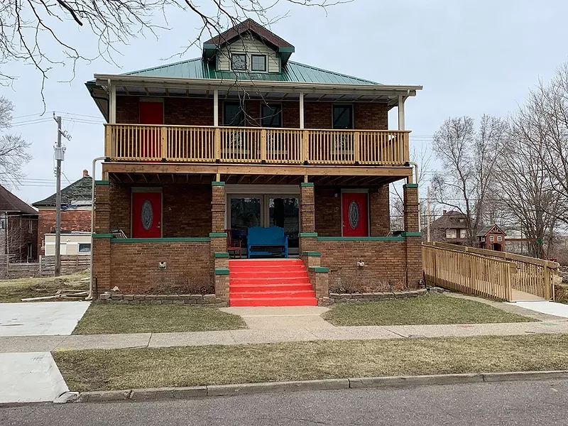 A colorfully-painted house in Avalon Village. - COURTESY PHOTO