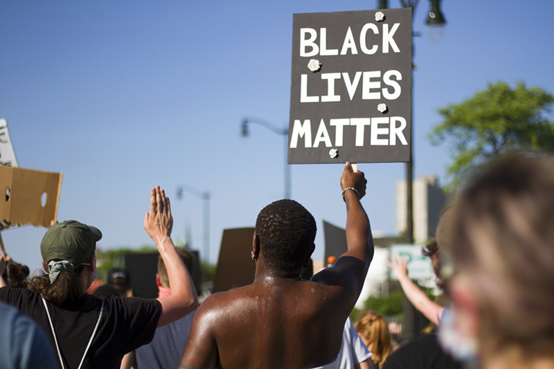 Black Lives Matter protesters in Detroit following the death of George Floyd in 2020. - Steve Neavling