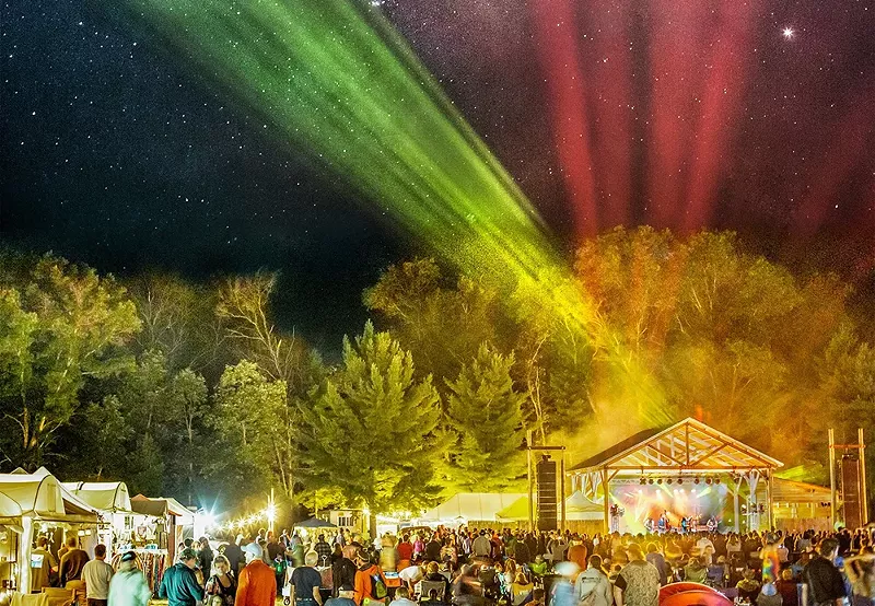 Revelers at the Hoxeyville Music Festival in Michigan. - HAPPY PHOTO