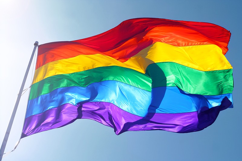 A gay pride flag. - Shutterstock