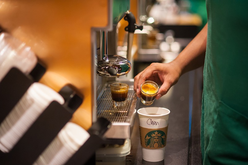 Four Starbucks stores in Ann Arbor have voted to unionize. - SHUTTERSTOCK