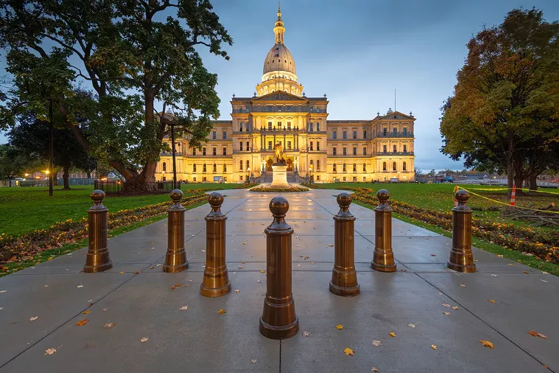 Michigan capitol building. - Shutterstock