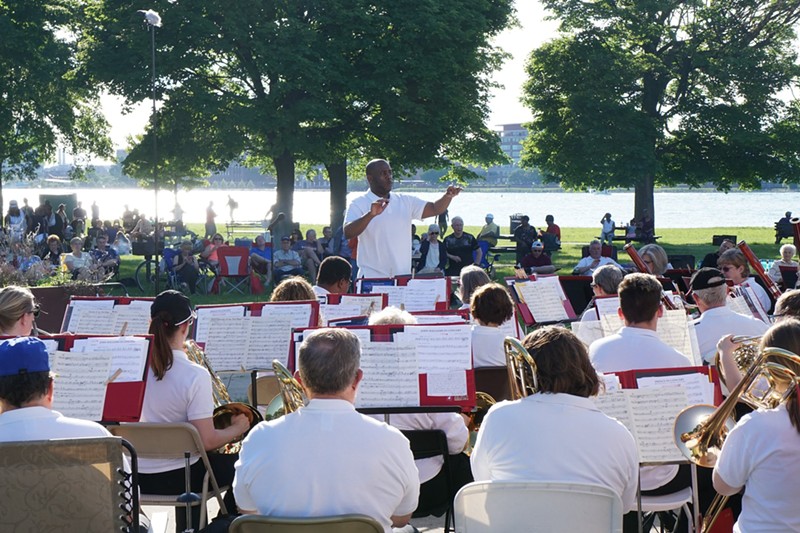 Music on Belle Isle brings jazz and concert bands to perform at Sunset Point every Wednesday. - MOBIG/Facebook