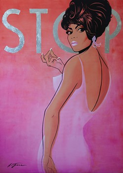 A photo depicting Diana Ross of the Supremes lends its title to the latest Niagara fair, Stop.  - Image courtesy