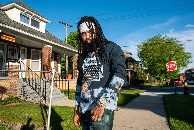 Detroit rapper Sada Baby gained notoriety for hits like "Aktivated" and "Whole Lotta Choppas." - Kahn Santori Davison