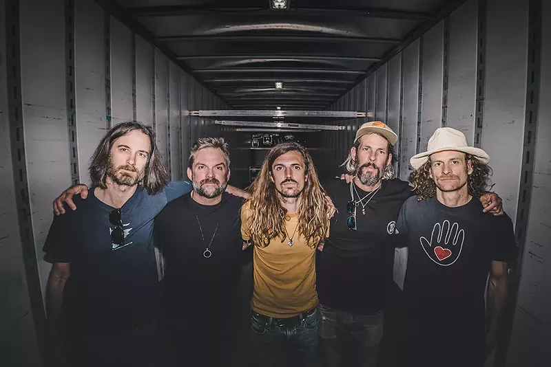 Dispatch (from left): Mike Sawitzke, Brad Corrigan, Jon “JR” Reilly, Matthew Embree, and Chadwick Stokes. - Mike Smith
