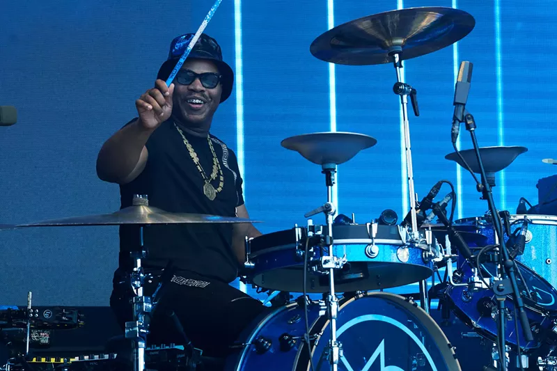 Daru Jones brings a hip-hop flavor to his performances with Jack White. - David James Swanson