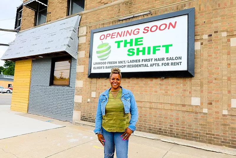 Sonya Greene's Linwood Fresh Market is expected to open soon in Detroit's Linwood-Dexter neighborhood. - se7enfifteen