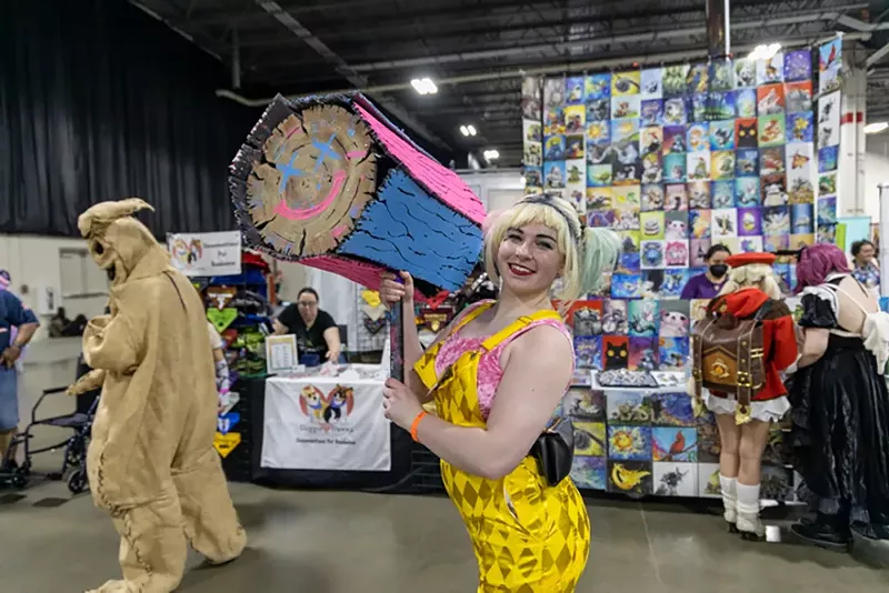 It’s hammer time: A fan at Motor City Comic Con. - Josh Justice