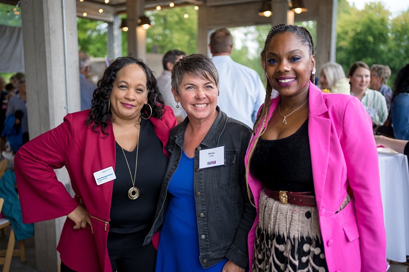 Democratic House candidate Betsy Coffia, Michigan Planned Parenthood president and CEO Paula Thornton Greear, and Planned Parenthood Advocates of Michigan executive director Nicole Wells Stallworth. - Courtesy photo