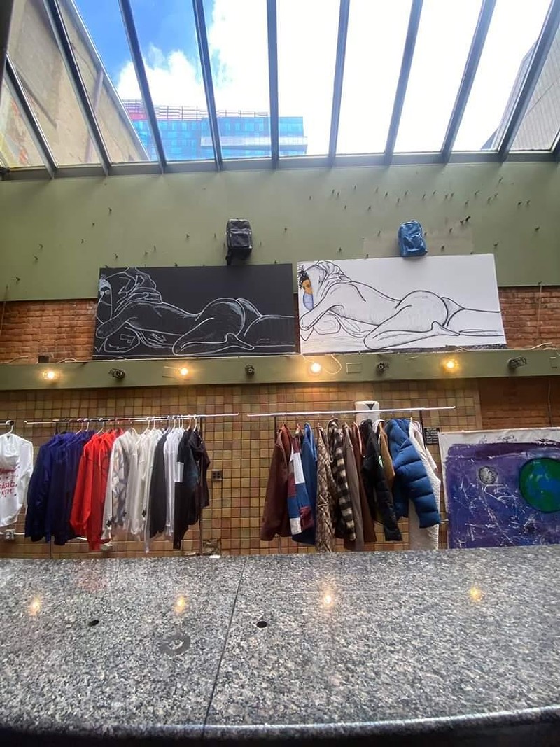 The Monroe Street Gallery displayed original art pieces and their fashion brands. - Courtesy photo