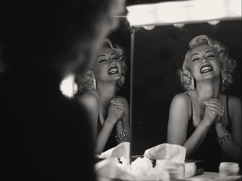 Ana de Armas stars as Marilyn Monroe in Blonde. - Netflix