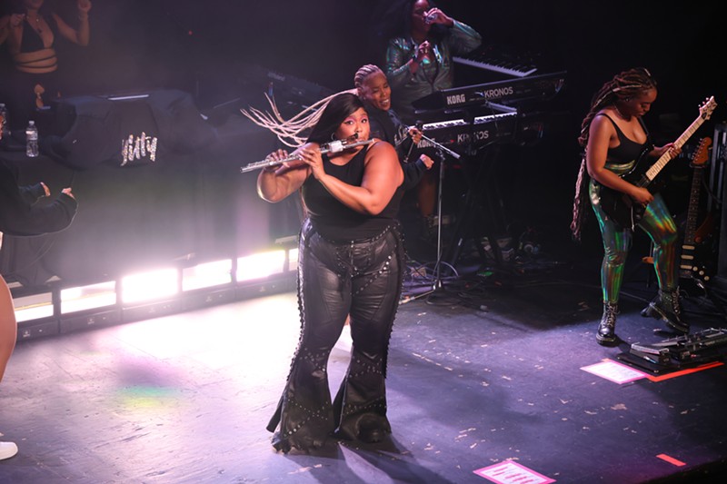 Lizzo's flute and her talented guitarist were the best parts of the show for us. - Scott Legato/Getty Images for SiriusXM
