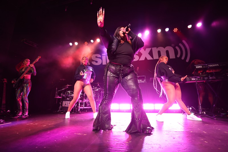 A congested Lizzo performs at Saint Andrew's Hall for SiriusXM's Small Stage Series. She was tired halfway through the set. - Scott Legato/Getty Images for SiriusXM