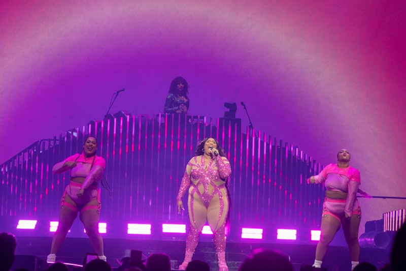 Lizzo performs at Detroit's Little Caesars Arena on her "The Special" tour. - Josh Justice