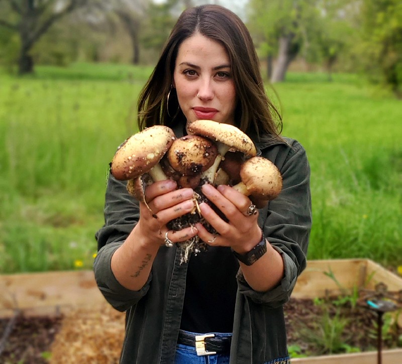 Mushroom magic: Tess Burzynski founded a fungi farm in Detroit. - Courtesy photo