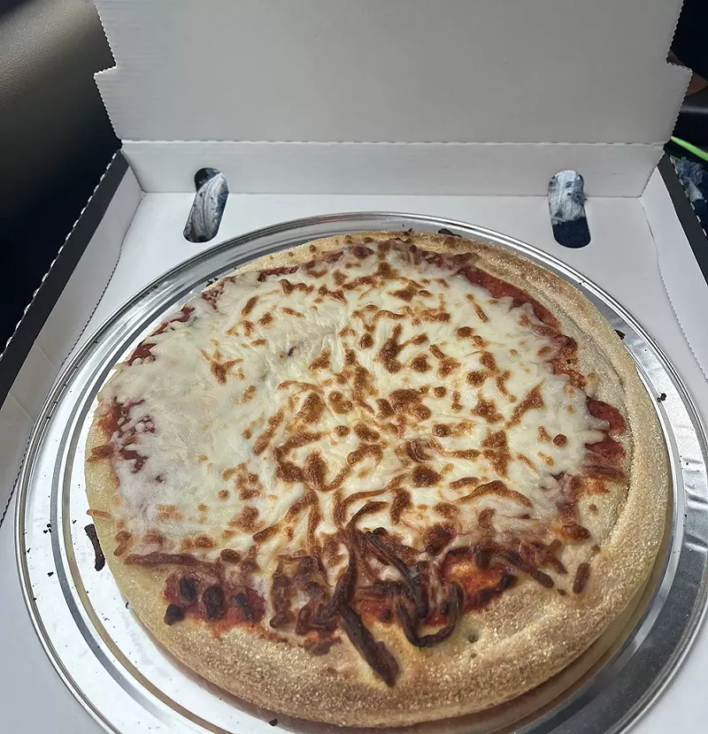The pizza isn’t cut when it comes out of the machine. - Darlene A. White
