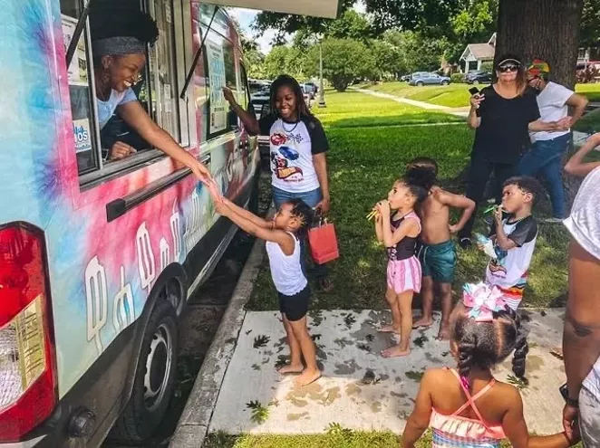 This Detroiter is selling gourmet popsicles out of a tie-dye-colored van