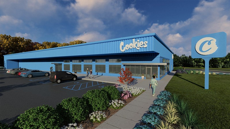 A rendering of the new 3,000-square-foot Cookies dispensary slated to open in Grand Rapids. - Courtesy of Cookies