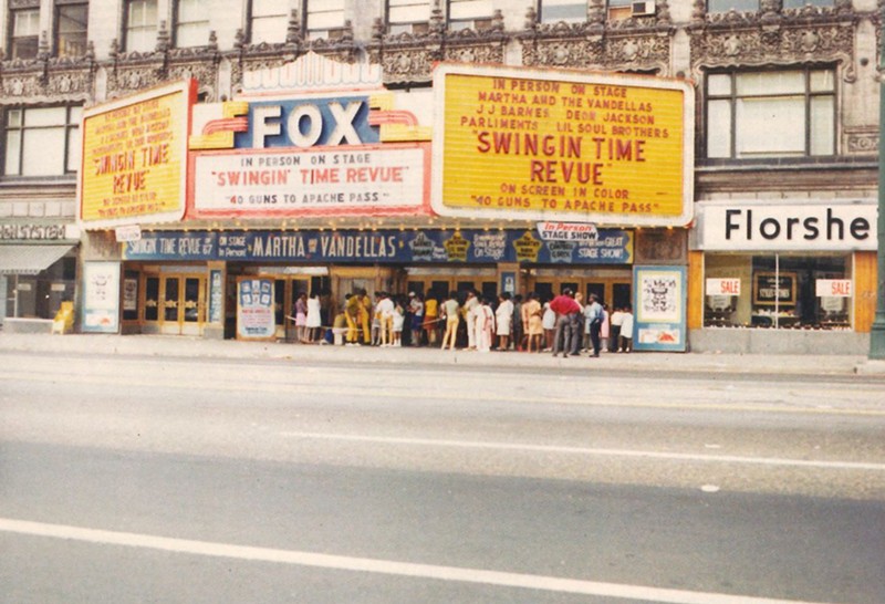 As an indicator of his popularity, Barnes’s name was just underneath headliners Martha Reeves and the Vandellas on the Fox Theatre marquee. - T.M. Caldwell Archive