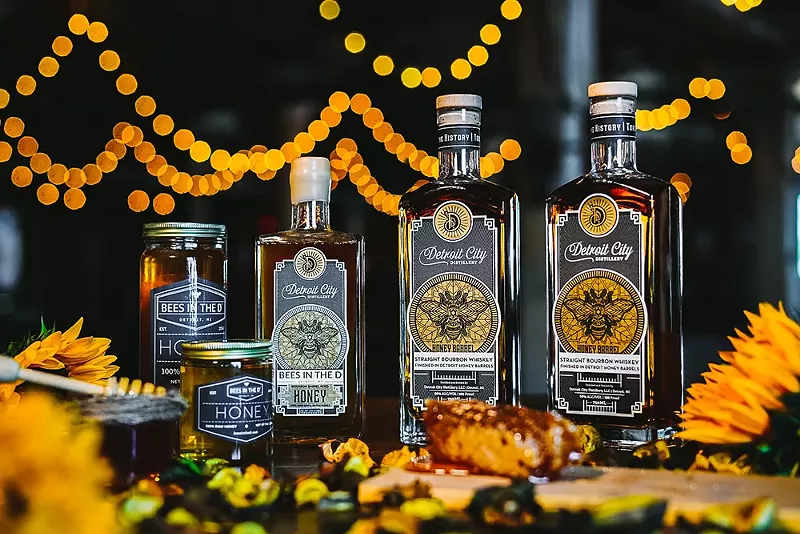Bees in the D and Detroit City Distillery are getting ready to drop their annual limited-edition collaboration of bourbon barrel-aged honey and honey-infused bourbon. - Courtesy photo