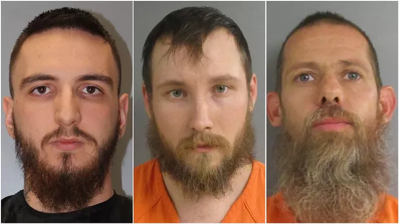 From left, Paul Bellar, Joseph Morrison and Pete Musico - Alvin S. Glenn Detention Center