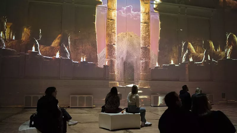 Immersive King Tut seems very much like a “do it for the ‘gram” experience for social media influencers, not an art exhibit. - Margo Hawk/ Courtesy photo