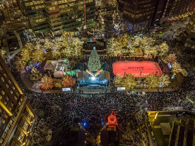 The ice skating rink at Campus Martius will reopen this week. - Courtesy of Downtown Detroit Partnership