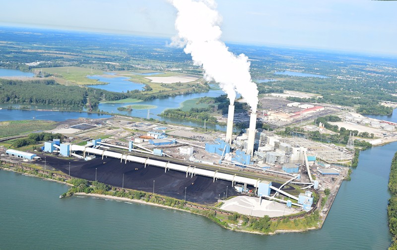 DTE Energy plans to switch its Belle River plant (above) from coal to fossil fuel in 2025 but could keep the facility in operation past the state's emissions deadline until 2040. - FracTrack Alliance / Flickr Creative Commons