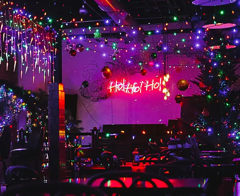 Beyond the festive lighting, DCD’s tasting room has also released a new holiday menu with 15 new craft cocktails. - Courtesy photo