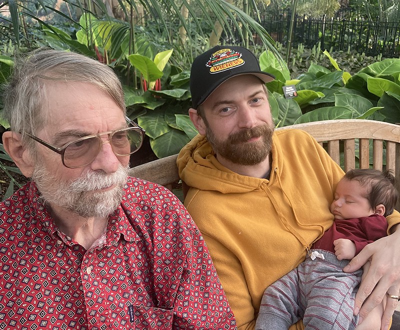 The author, his son Patrick, and his grandson Danny. - Florence Schneble