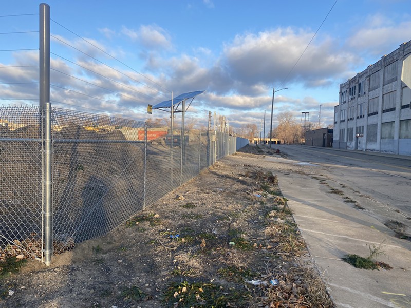 The proposed site of a concrete crushing plant at 4445 Lawton St. in Core City in Detroit. - Venessa Butterworth