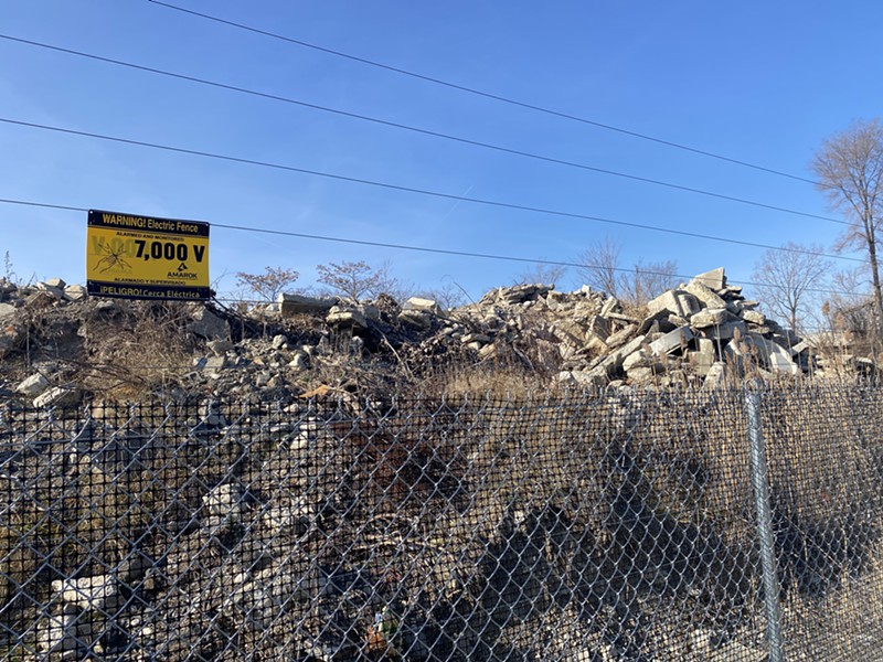 Site of the proposed concrete crushing plant in Detroit's Core City neighborhood. - Vanessa Butterworth